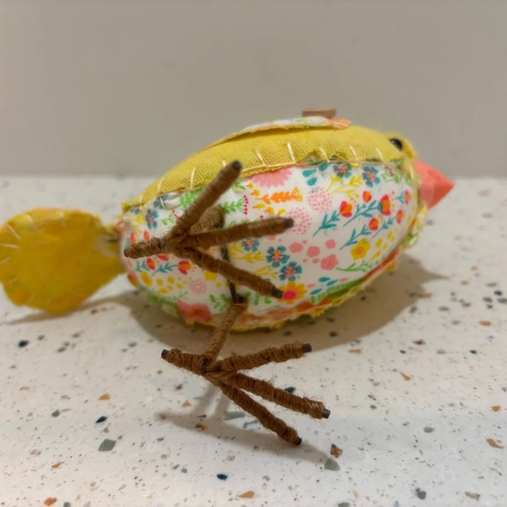 Spring Flower Birdy Bird Chick‎ Yellow Fabric Bird Decoration Target Spritz